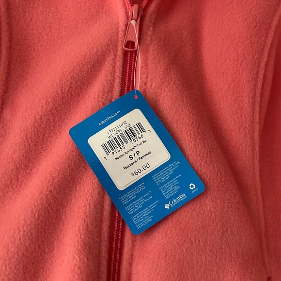 Columbia Coral Fleece Jacket Full-Zip Casual - Picture 3 of 3